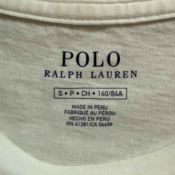 Polo by Ralph Lauren Big Pony Tee White and Pink - Picture 3 of 4